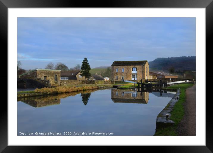 Lock Keepers House Framed Mounted Print by Angela Wallace