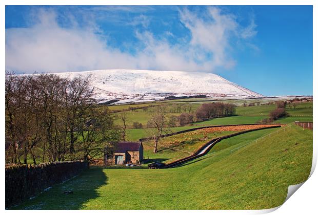 Distant Snow Print by David McCulloch