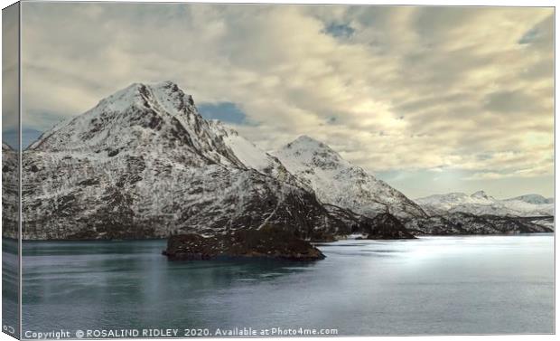 "Changing skies of the Arctic" Canvas Print by ROS RIDLEY