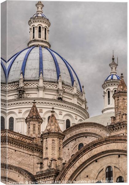 Cathedral of the Immaculate Conception Cuenca Ecua Canvas Print by Daniel Ferreira-Leite