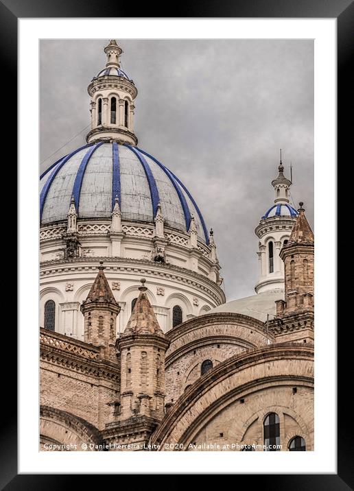 Cathedral of the Immaculate Conception Cuenca Ecua Framed Mounted Print by Daniel Ferreira-Leite