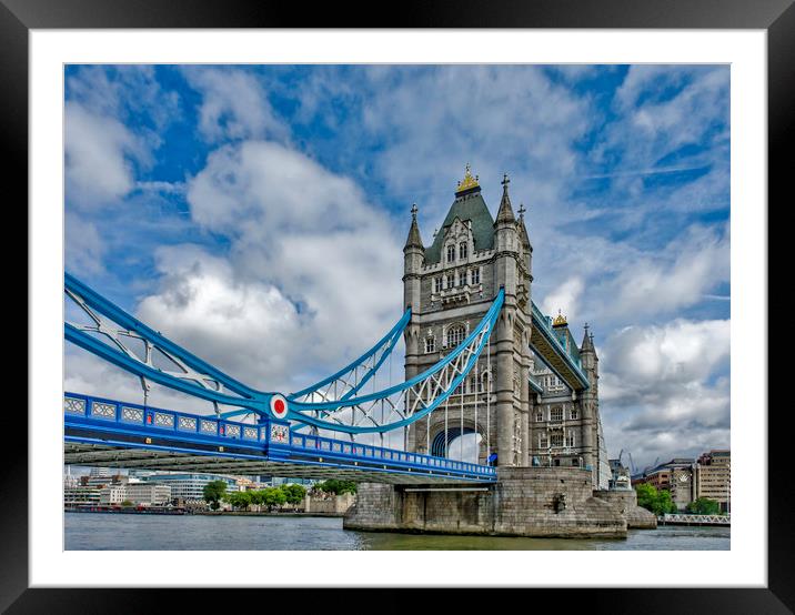 Tower Bridge, London Framed Mounted Print by Andrew Sharpe
