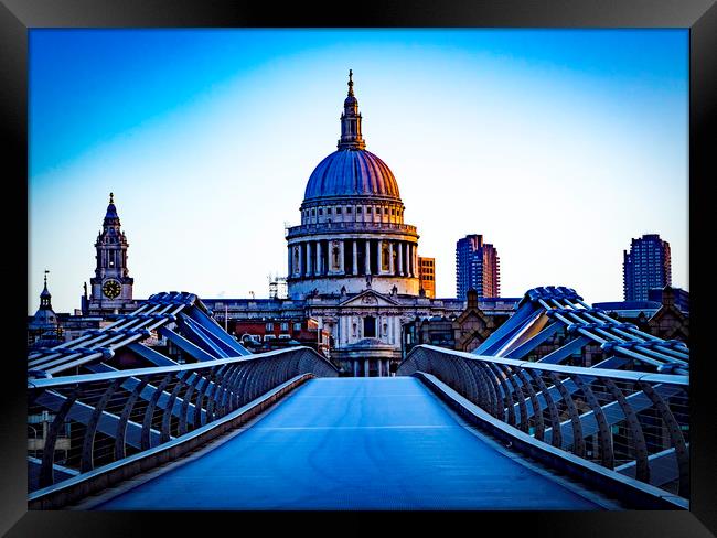 Dawn in London Framed Print by Andrew Sharpe