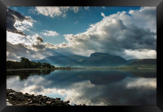 Ben Nevis from Corpach Framed Print by Andrew Sharpe