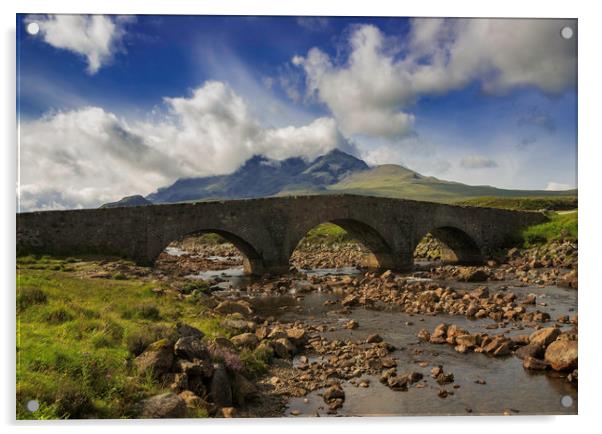 Sligachan, Isle of Skye, Scotland Acrylic by Andrew Sharpe