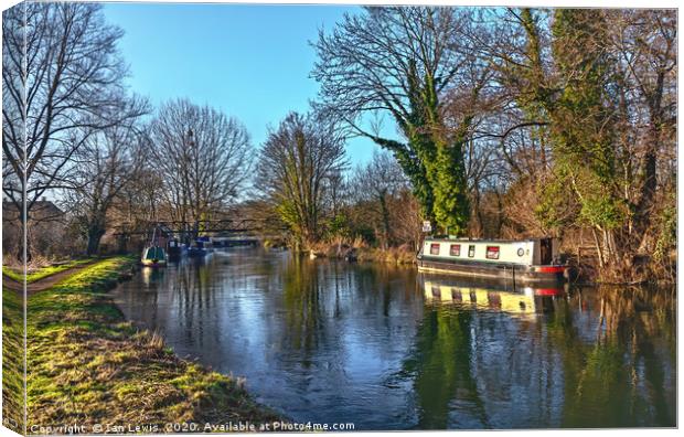 A Walk Along The Kennet Canvas Print by Ian Lewis