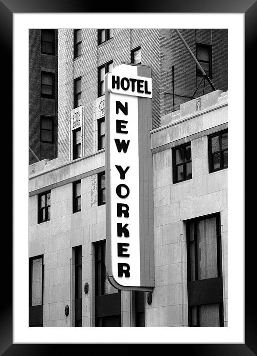 Hotel New Yorker Framed Mounted Print by David Gardener