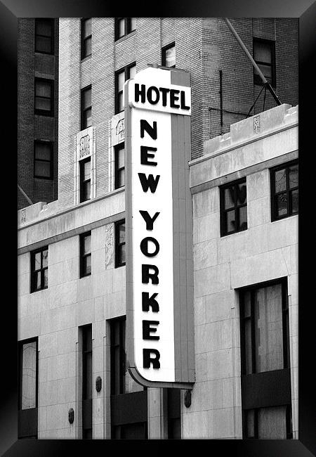 Hotel New Yorker Framed Print by David Gardener