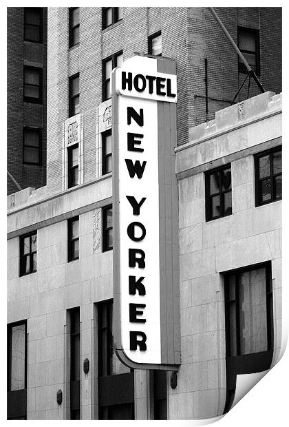 Hotel New Yorker Print by David Gardener