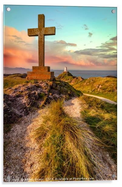Llanddwyn Island Anglesey Acrylic by Adrian Evans