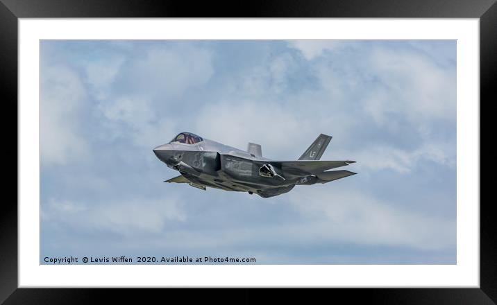 F-35 lightning USAF Framed Mounted Print by Lewis Wiffen