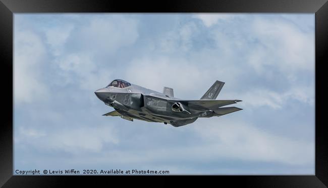 F-35 lightning USAF Framed Print by Lewis Wiffen