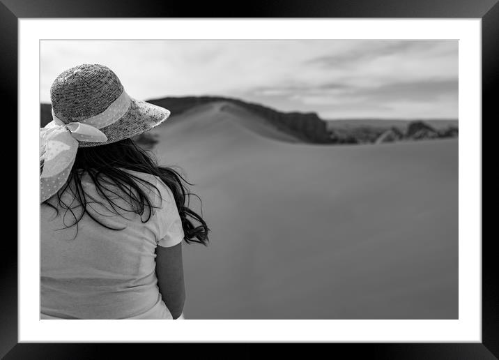 Lady In the Desert Framed Mounted Print by Scott Ian Thomson