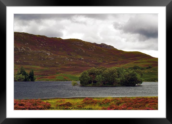 Loch Tarff Framed Mounted Print by Steven Watson