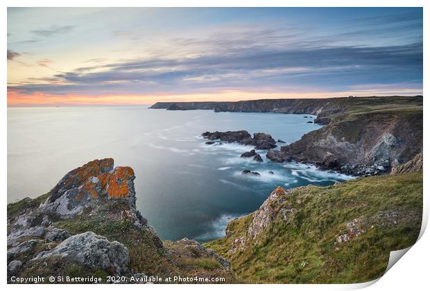 Rocky Outlook Print by Si Betteridge