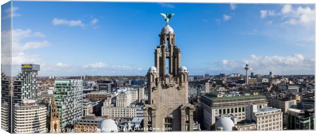 Panorama of Liverpool Canvas Print by Jason Wells