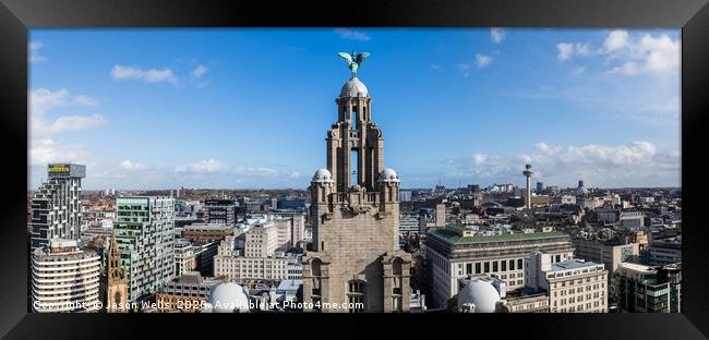 Panorama of Liverpool Framed Print by Jason Wells