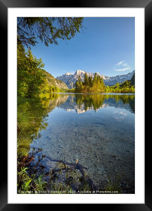 Lovely Mountain Lake    Framed Mounted Print by Silvio Schoisswohl