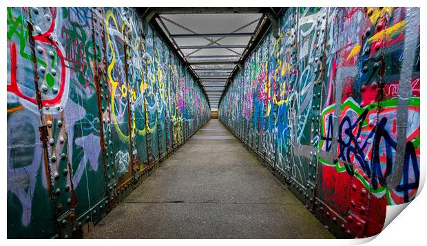 Graffiti Bridge Print by Paul Andrews