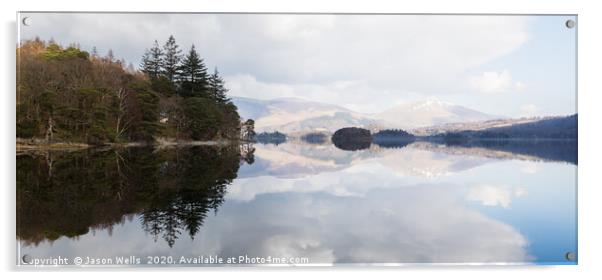 Derwent Water reflections Acrylic by Jason Wells