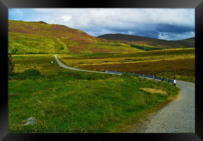 The Road to Loch Killin Framed Print by Steven Watson