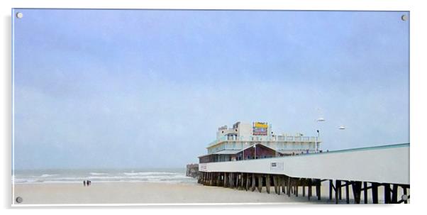 DAYTONA BEACH pier  Acrylic by dale rys (LP)