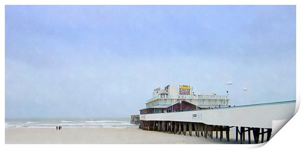 DAYTONA BEACH pier  Print by dale rys (LP)