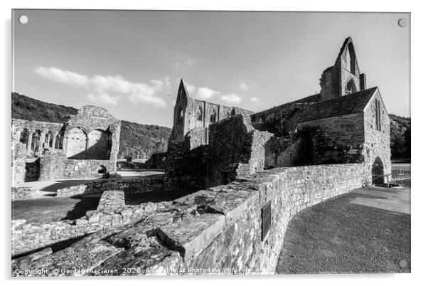 Tintern Abbey, South Wales Acrylic by Gordon Maclaren