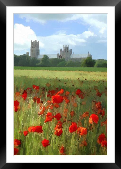 Ely Cathedral, Cambridgeshire Framed Mounted Print by Andrew Sharpe