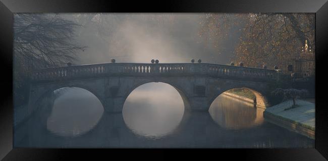 Clare College Bridge, Cambridge Framed Print by Andrew Sharpe