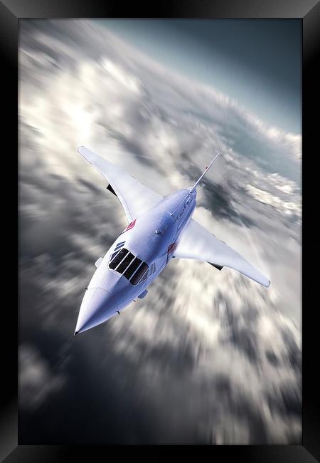 Speedbird Concorde Framed Print by J Biggadike
