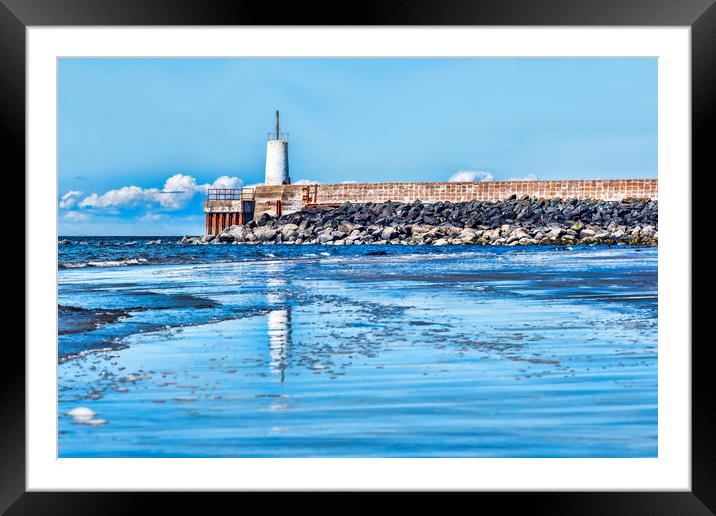 Girvan Lighthouse Framed Mounted Print by Valerie Paterson
