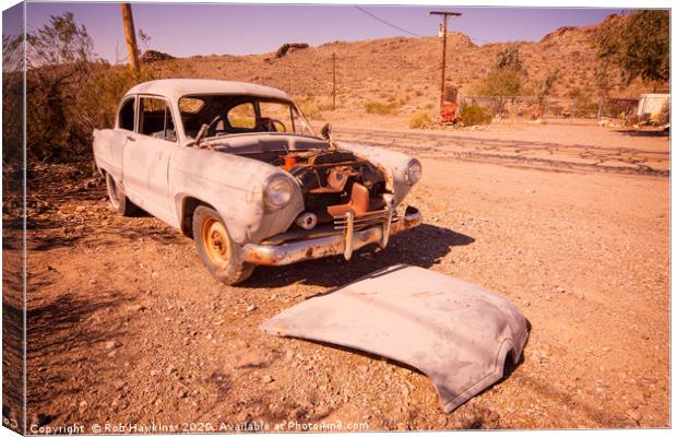Auto Abandoned  Canvas Print by Rob Hawkins