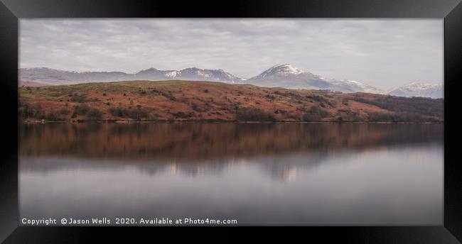 Old Man of Coniston panorama Framed Print by Jason Wells
