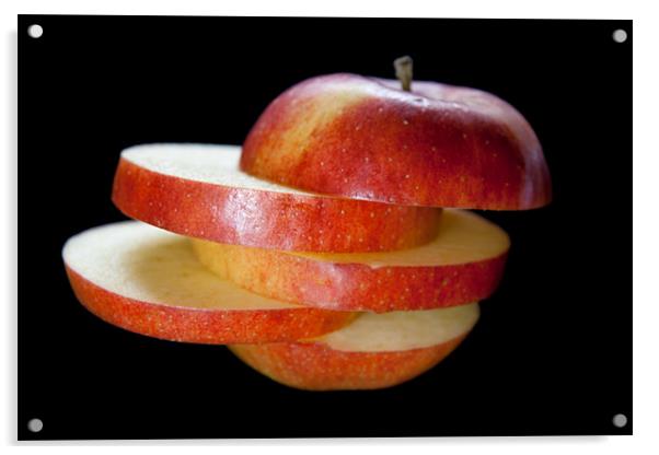 Sliced Apple Acrylic by Ann Garrett