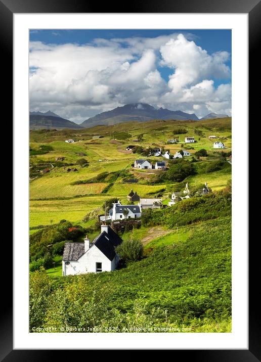 Tarskavaig in Summer Isle of Skye Scotland Framed Mounted Print by Barbara Jones