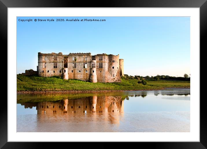 Carew Castle, Pembrokeshire, Wales Framed Mounted Print by Steve Hyde