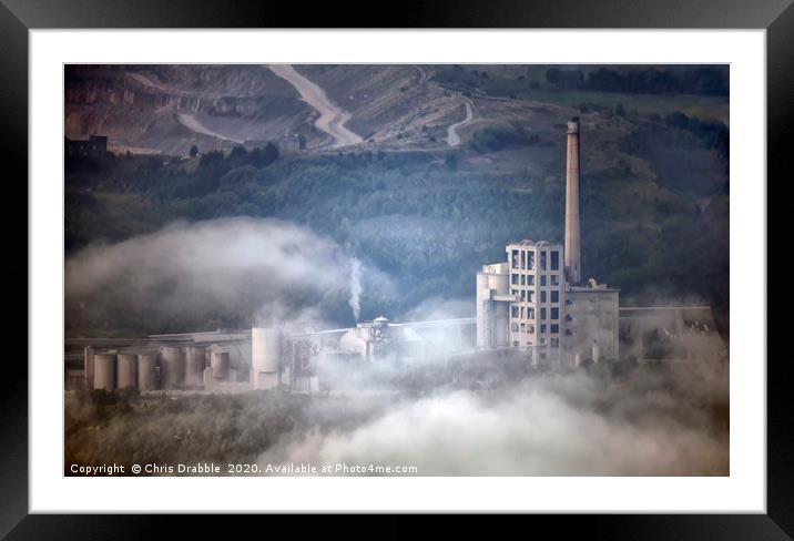 A blot on the Landscape Framed Mounted Print by Chris Drabble