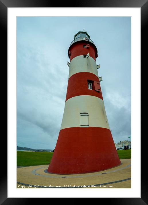 Smeaton's Tower, Plymouth Framed Mounted Print by Gordon Maclaren