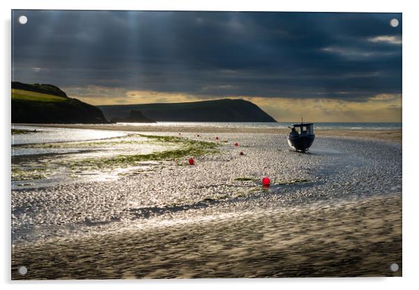 Newport Sands, Pembrokeshire, Wales Acrylic by Andrew Kearton