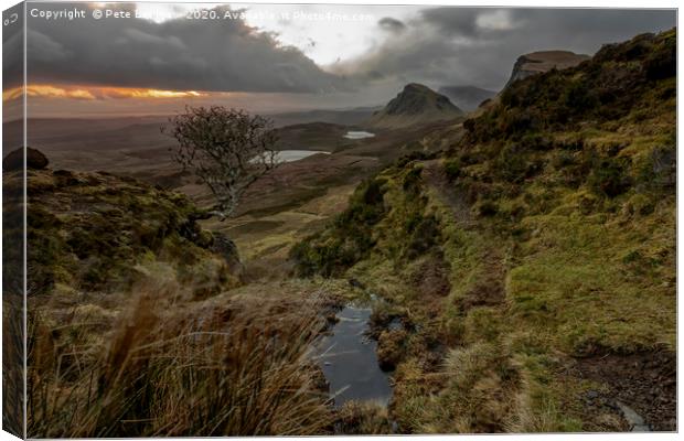 The Quiraing Canvas Print by Pete Lawless