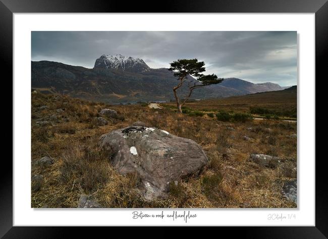 Stuck between a rock and a hard place Framed Print by JC studios LRPS ARPS