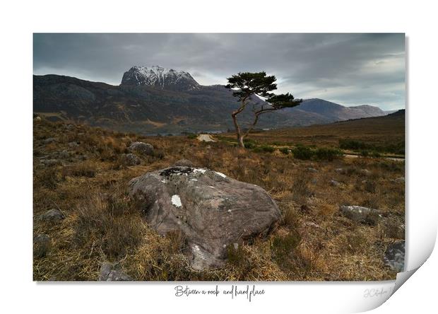 Stuck between a rock and a hard place Print by JC studios LRPS ARPS