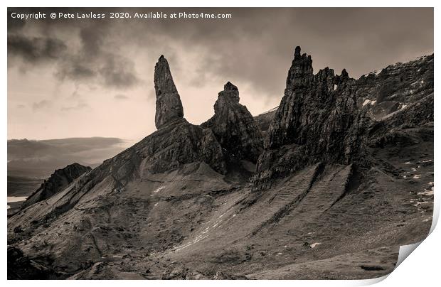 Old Man of Storr Print by Pete Lawless