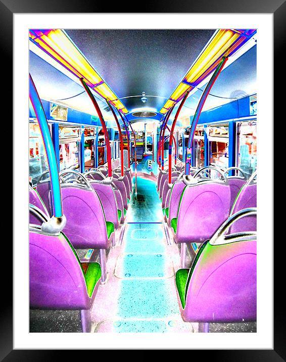 Inside The Groovy Bus!! Framed Mounted Print by kelly Draper