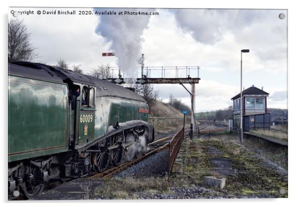 60009 Union Of South Africa departing Hellifield. Acrylic by David Birchall