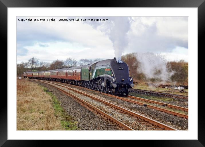 60009 Union Of South Africa approaching Hellifield Framed Mounted Print by David Birchall