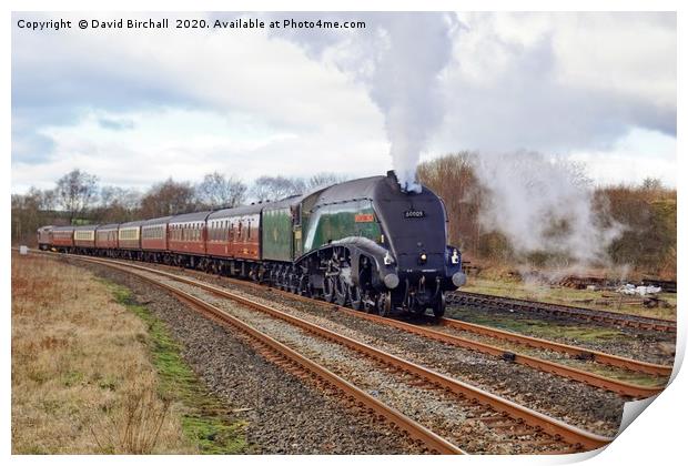 60009 Union Of South Africa approaching Hellifield Print by David Birchall