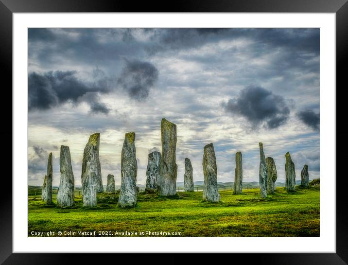 Callanish Stone Circle Framed Mounted Print by Colin Metcalf