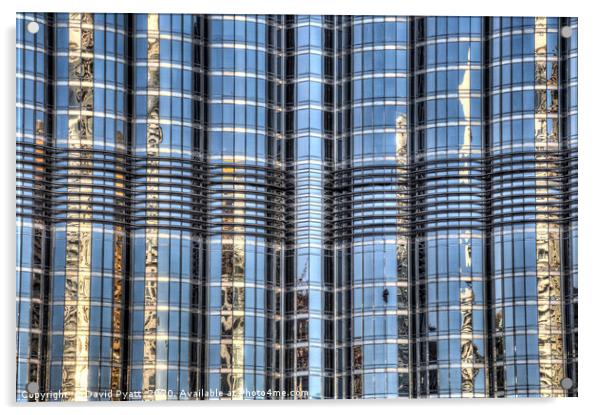 Burj Khalifa Abstract Acrylic by David Pyatt